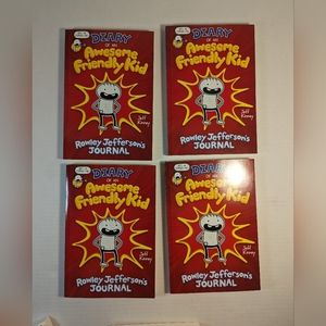 Diary Of An Awesome Friendly Kid Rowley Jefferson Journal Set of 4 Books